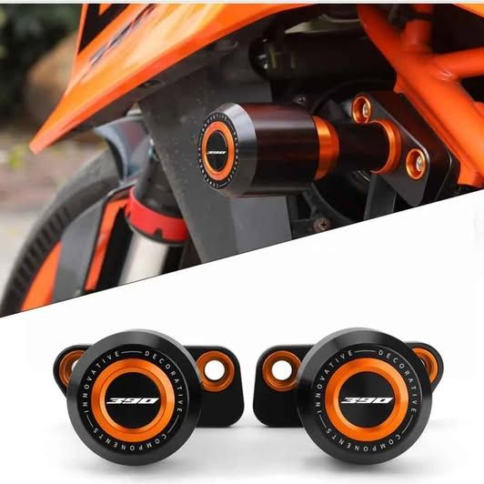 Ktm Duke 390 Frame Sliders Orange